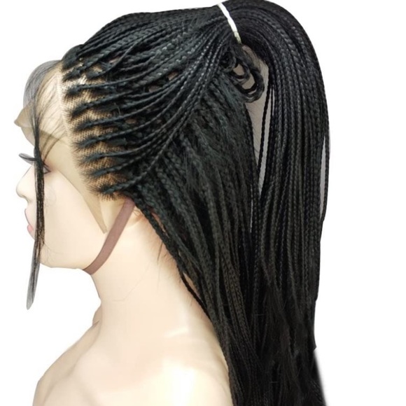 24inch Yaki Micro Braids Lace Front Wig - Picture 2 of 7